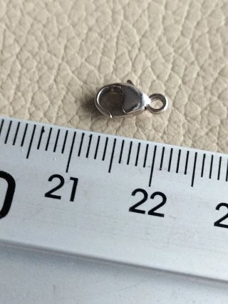 Cierre de oro blanco para pulsera nuevo.