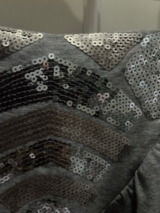 Conjunto falda y top gris talla XL