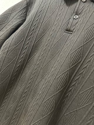 Polo negro de hombre