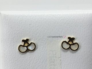 pendientes oro 18k con nacar