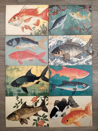 Reproducción Postales Vintage Japonesas
