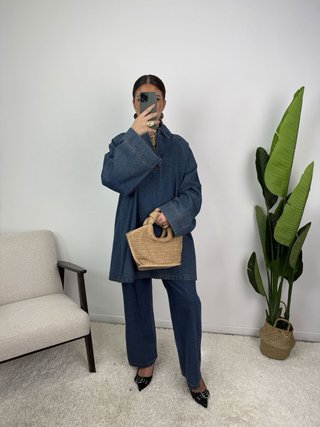 Conjunto Denim Oversize