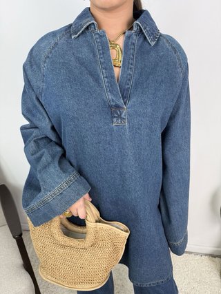Conjunto Denim Oversize
