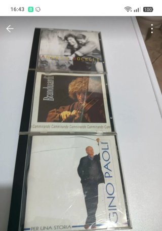 CD Andrea Bocelli, Branduardi, Gino Paoli