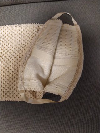 Bolsas de ganchillo beige