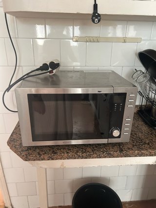 Microondas plateado