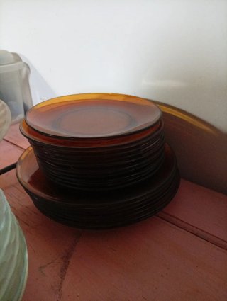 Pack Platos Duralex Marrones