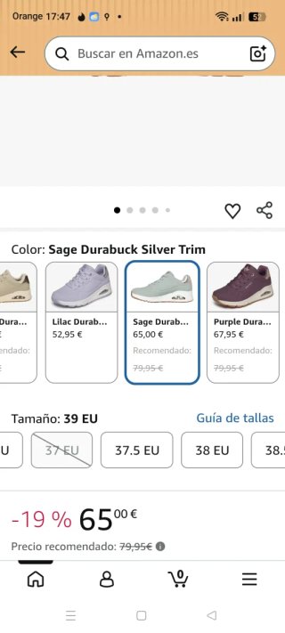 Zapatillas Skechers Mujer Talla 38