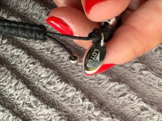 Pulsera Lotus acero y cuero