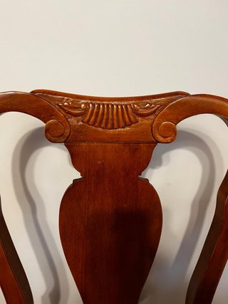 Conjunto 8 Sillas Clásicas Madera Tapizadas