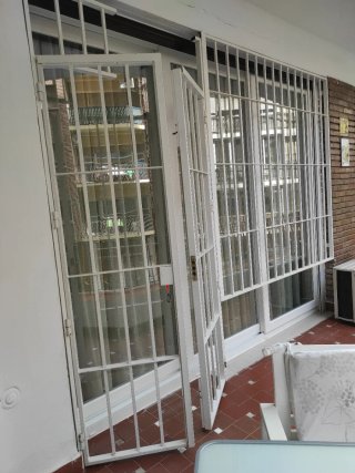 Reja de hierro para cierre terraza o fachada