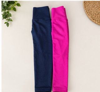 Leggings Push Up Azul y Rosa Talla S
