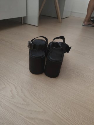 Sandalias plataforma negras