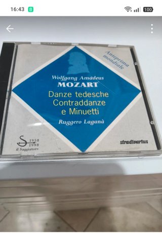 CD Mozart Danze Tedesche Contraddanze e Minuetti