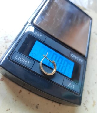 Pendiente Oro 18k Aro