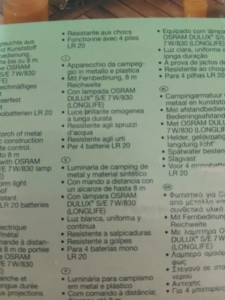 Lámpara Camping Osram Automática con Mando