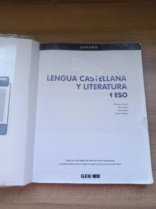 Lengua castellana y literatura 1o ESO