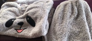 Pijama peluche panda talla L