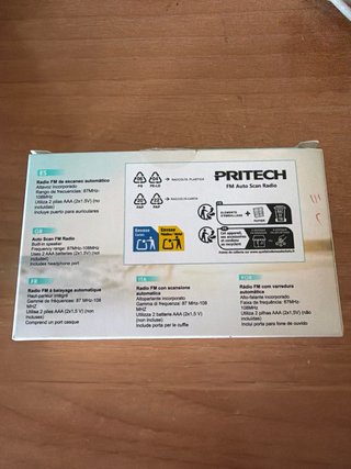 Radio PRITECH FM Auto Scan PBF 8