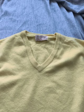 Chaleco McGeorge Lana Cordero Escocesa Amarillo