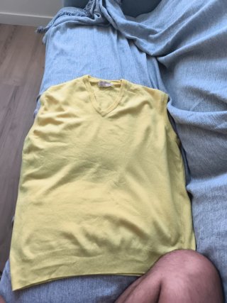 Chaleco McGeorge Lana Cordero Escocesa Amarillo