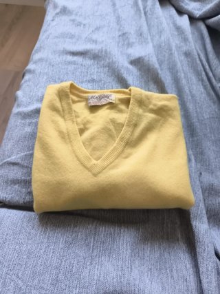 Chaleco McGeorge Lana Cordero Escocesa Amarillo