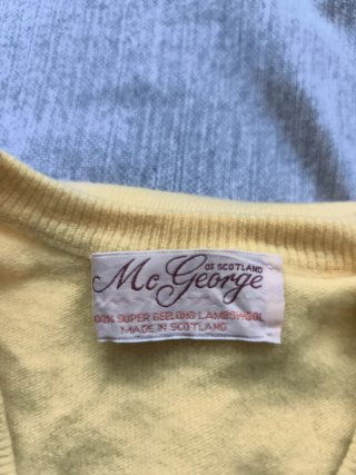 Chaleco McGeorge Lana Cordero Escocesa Amarillo