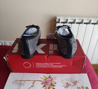 Bailarinas Xti Strass Gris Talla 38 Comfort tech