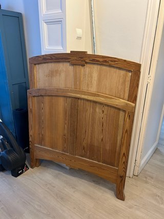 Cabezal cama individual madera. Precio por ambos.
