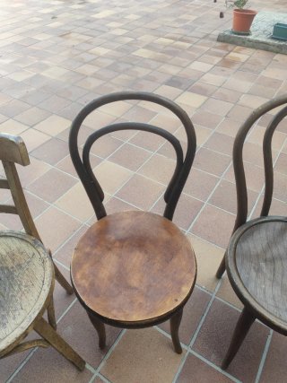 5 Sillas Vintage Madera, 10€ por silla .