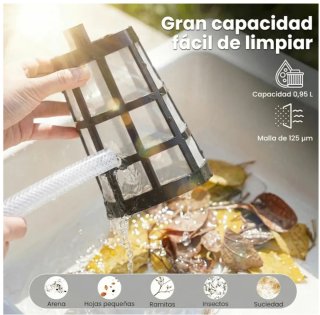 Aspirador Piscina Batería Limpiador Metal Plástico