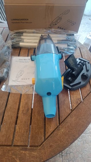 Aspirador Piscina Batería Limpiador Metal Plástico