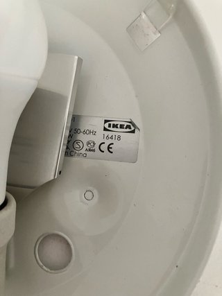 Plafón ikea bombilla incluida