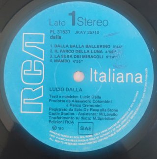 Lucio Dalla - Dalla Vinile LP Italia 1980