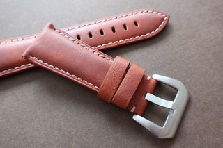 Cinturino 26mm in pelle Cognac 26/22mm per Panerai