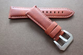 Cinturino 26mm in pelle Cognac 26/22mm per Panerai