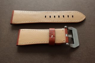 Cinturino 26mm in pelle Cognac 26/22mm per Panerai