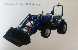 Tractor Farmtrac Escorts Kubota con pala y retro