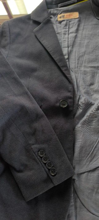 Americana H&M gris niño talla 7, 8 años