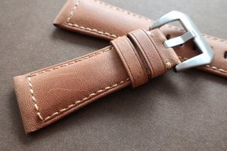 Cinturino 26mm in pelle marrone 26/22mm per Panerai