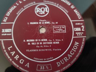 Vladimir Horowitz interpreta Chopin – RCA