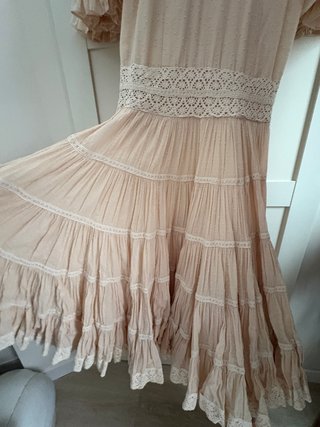 Traje de flamenca beige canastero