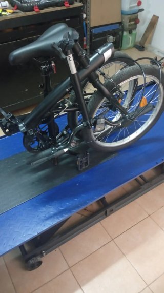 Bicicleta Plegable Negra