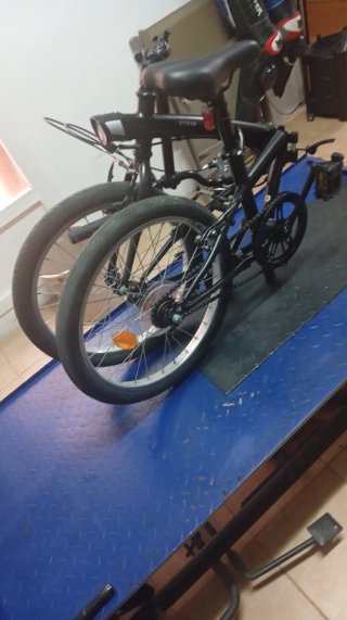 Bicicleta Plegable Negra
