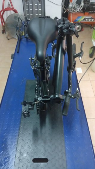 Bicicleta Plegable Negra