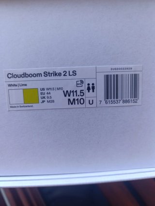 Zapatillas On Cloudboom Strike 2 LS Blancas/Amaril