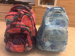 Mochilas Totto Niña Azul y Rosa .20€
