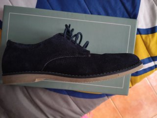 Zapato niño ante azul marino
