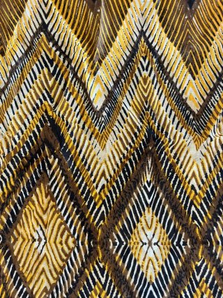 Foulard Pareo Geométrico Flecos