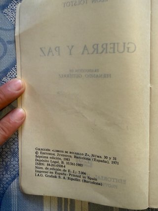 "Guerra y Paz" - León Tolstoy
